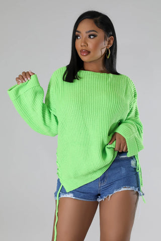 Casual chic women knit top front view