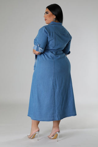 Denim Delight Plus Size Dress