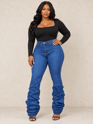 Jayla Stacked Leg Jeans