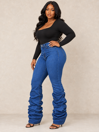 Jayla Stacked Leg Jeans