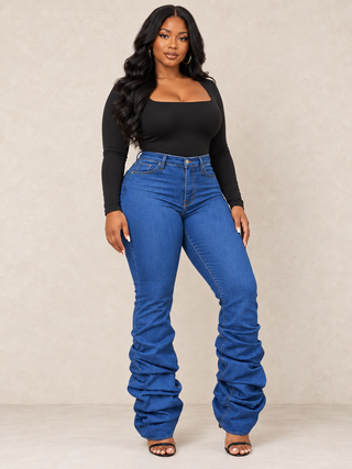 Jayla Stacked Leg Jeans