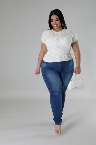 Women's Pearl Embellished Knit Top