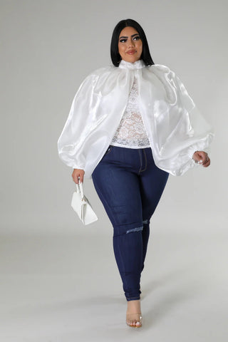 Bougie Lace Chiffon Layered Top - Tulleys Boutique