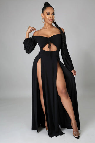 Black Envy Cutout Maxi Dress - Tulleys Boutique