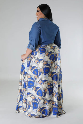Blue Dynasty Denim Maxi Dress - Tulleys Boutique