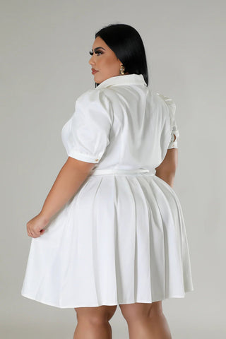 Bougie Pleated Belted Shirt Dress - Tulleys Boutique