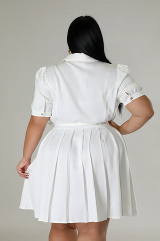 Bougie Pleated Belted Shirt Dress - Tulleys Boutique