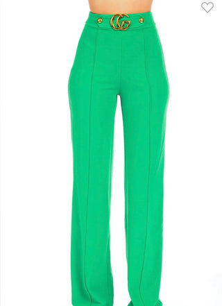 Jan Lime Green Pants - Tulleys Boutique