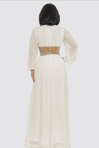 Formal White Maxi Dress for Special Occasions
