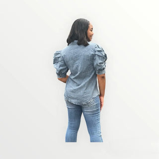 Oh So Classy Denim Top Tulleys Boutique