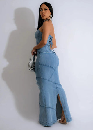 Touch of Class Denim  Dress Tulleys Boutique