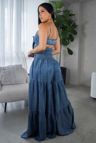 Vybz Denim Jumpsuit Tulleys Boutique
