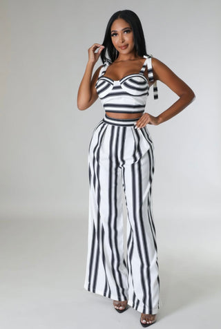 high waist wide leg two piece set women vacation special occasion
