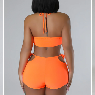 sporty chic swimwear women vibrant summer beach outfit
