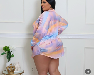 plus size pastel 3 piece bikini set with matching cover up high waisted swimsuit